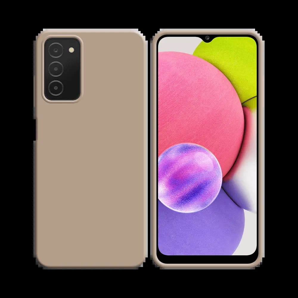 Coque silicone Samsung Galaxy A03s - Rose Gold