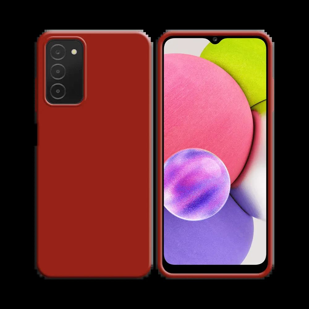 Coque silicone Samsung Galaxy A03s - Rouge