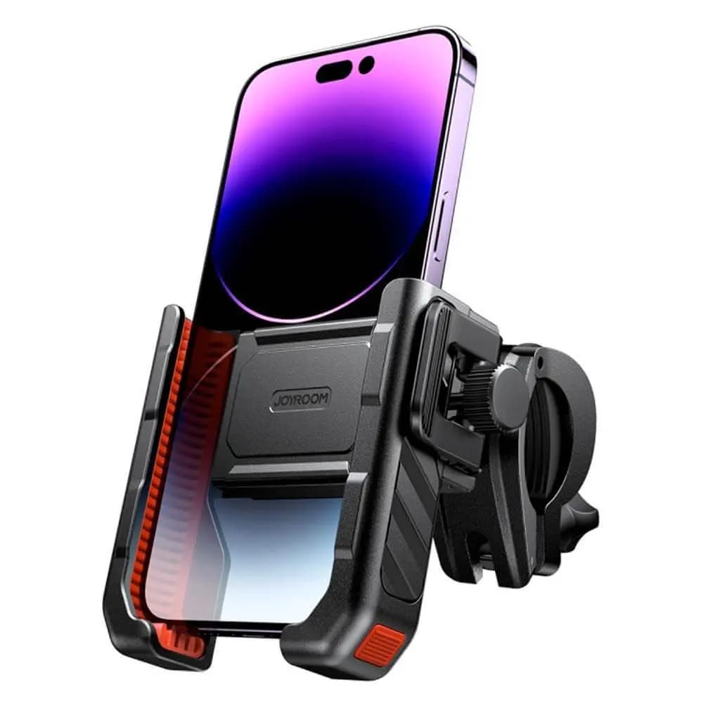 Support smartphone vélo, moto & VTT rotation 360° - JOYROOM Noir - Vue 2