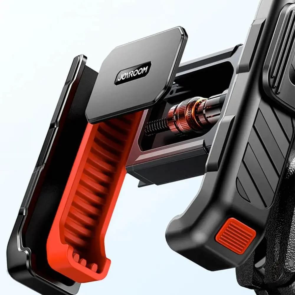 Support smartphone vélo, moto & VTT rotation 360° - JOYROOM Noir - Vue 3