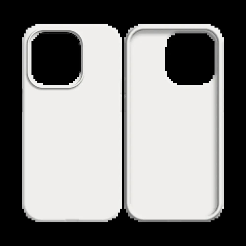 Coque silicone iPhone 12 / 12 Pro - Blanc - Vue 2