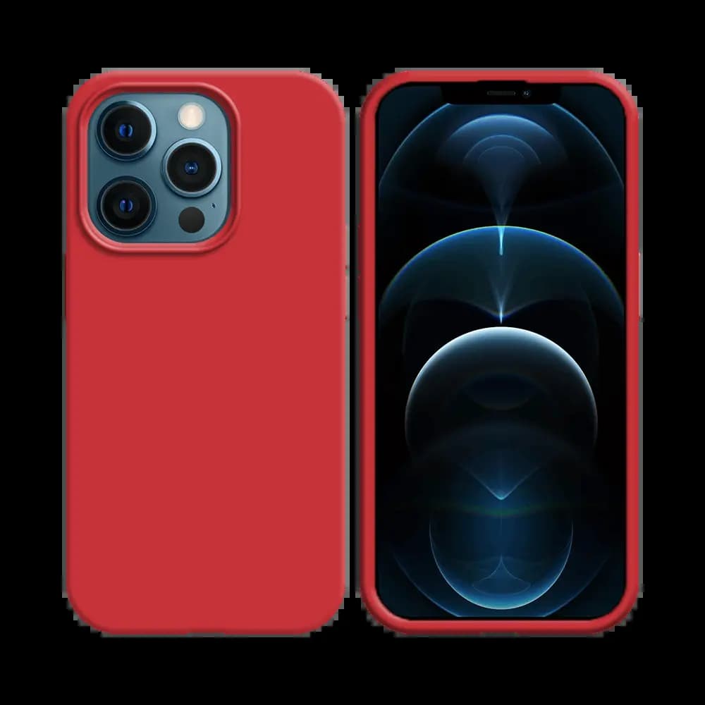 Coque silicone iPhone 12 Pro Max - Rouge