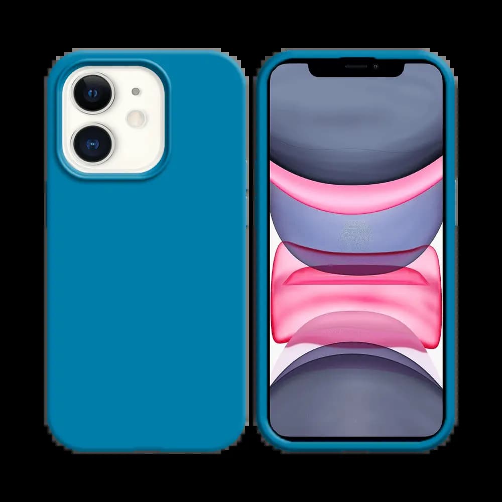 Coque Silicone Compatible pour Apple iPhone 11 (#16) Bleu Ciel