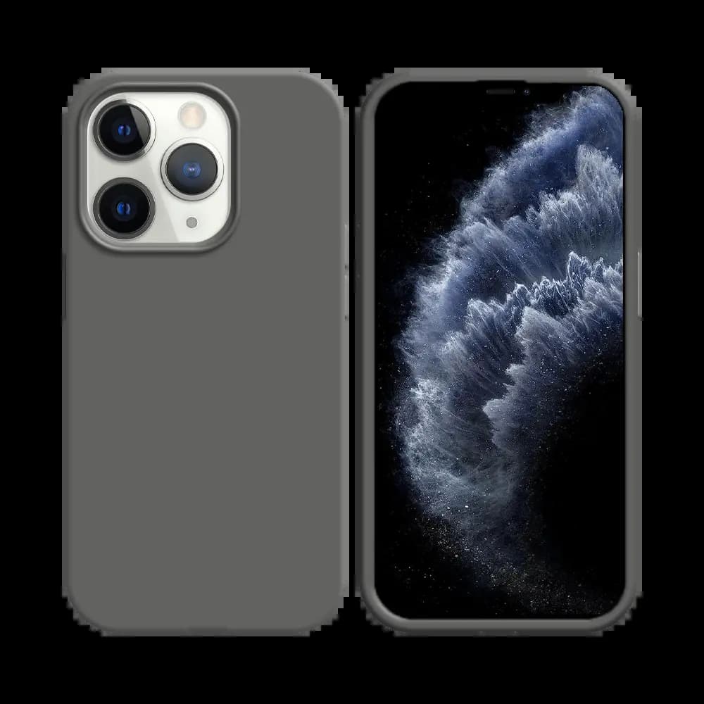 Coque silicone iPhone 11 Pro Max - Gris Foncé
