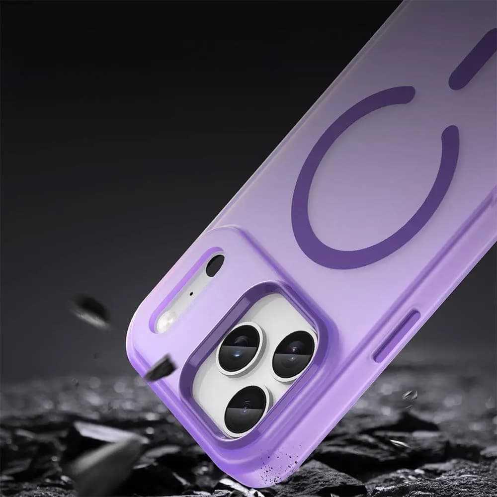 Coque MagSafe bi-matière – iPhone 17 Pro – PROTECT MF-006 Violet Foncé - Vue 32