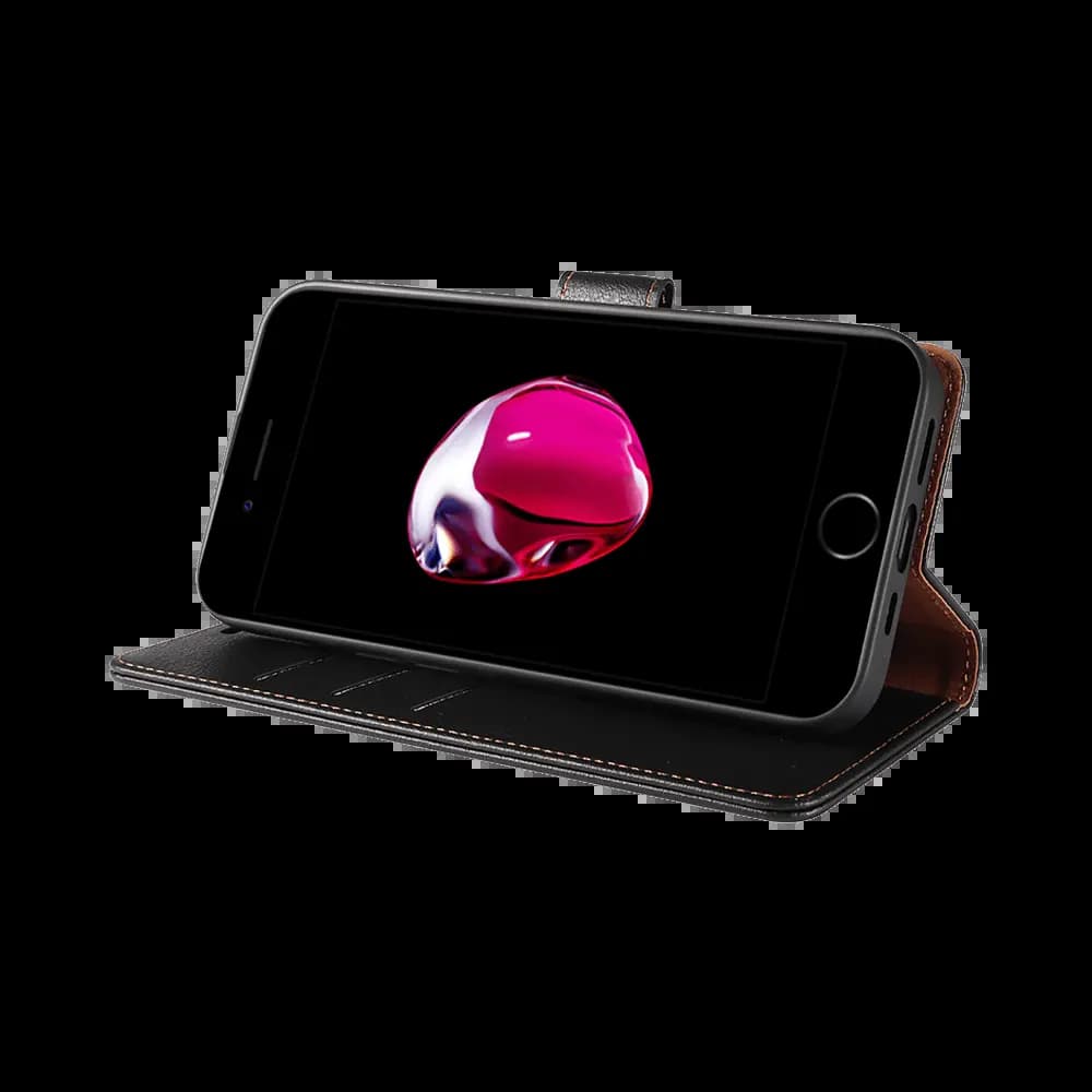 Housse folio anti-RFID iPhone 7 Plus / 8 Plus – PROTECT IP011 Noir - Vue 5