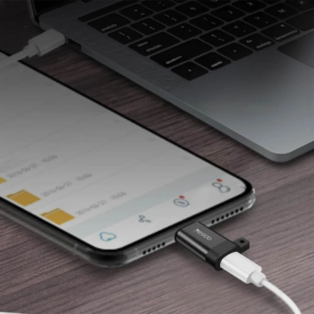 Adaptateur OTG Micro USB femelle vers Lightning mâle - charge et données - Yesido GS05 - Vue 4