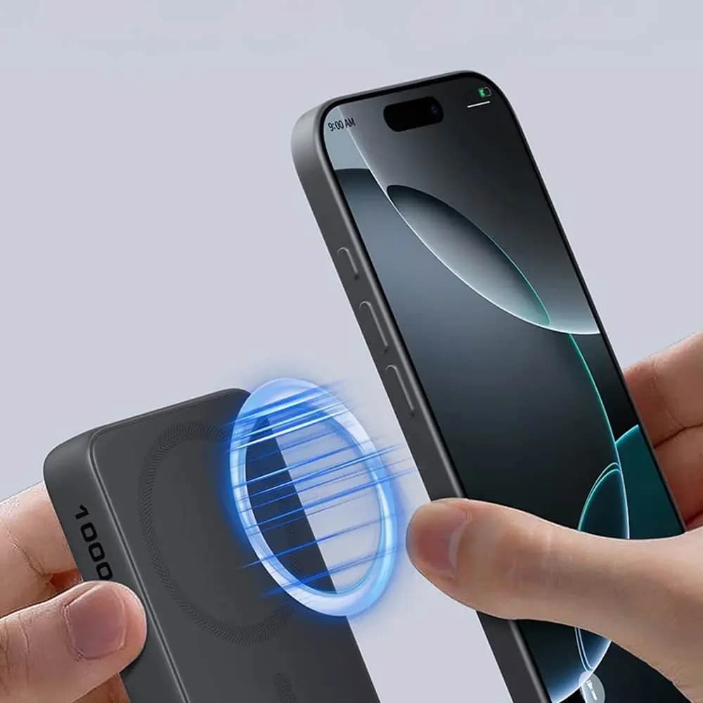 Batterie externe sans fil Aukey 10000mAh 20W avec câble USB-C - Gris - Vue 2