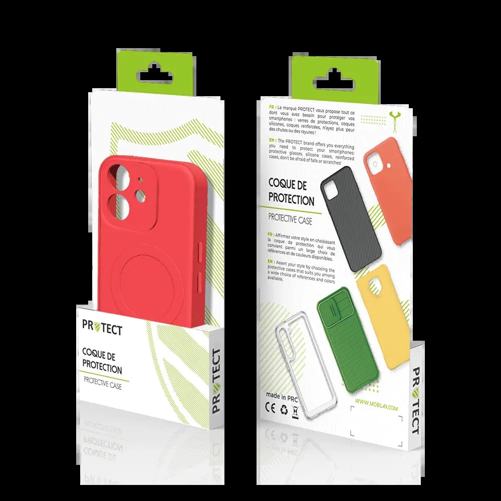 Coque de Protection PROTECT pour Apple iPhone 12 MagSafe Rouge - Vue 3