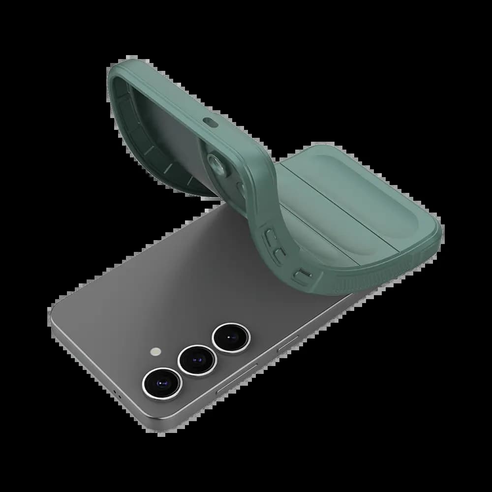 Coque de protection antichoc renforcée – Samsung Galaxy S25 – PROTECT IX008 Vert Foncé - Vue 3