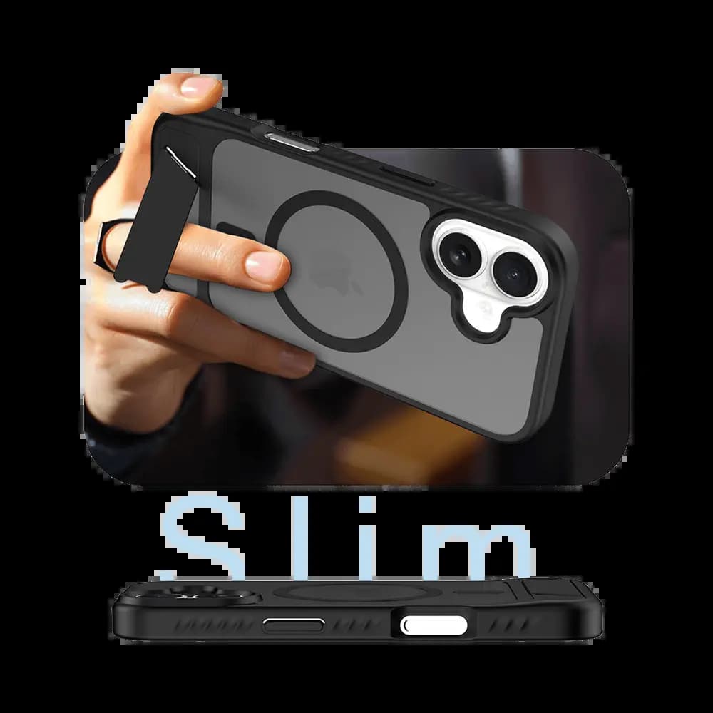 Coque de protection MagSafe avec support – Apple iPhone 17 – PROTECT IF014 Noir - Vue 2