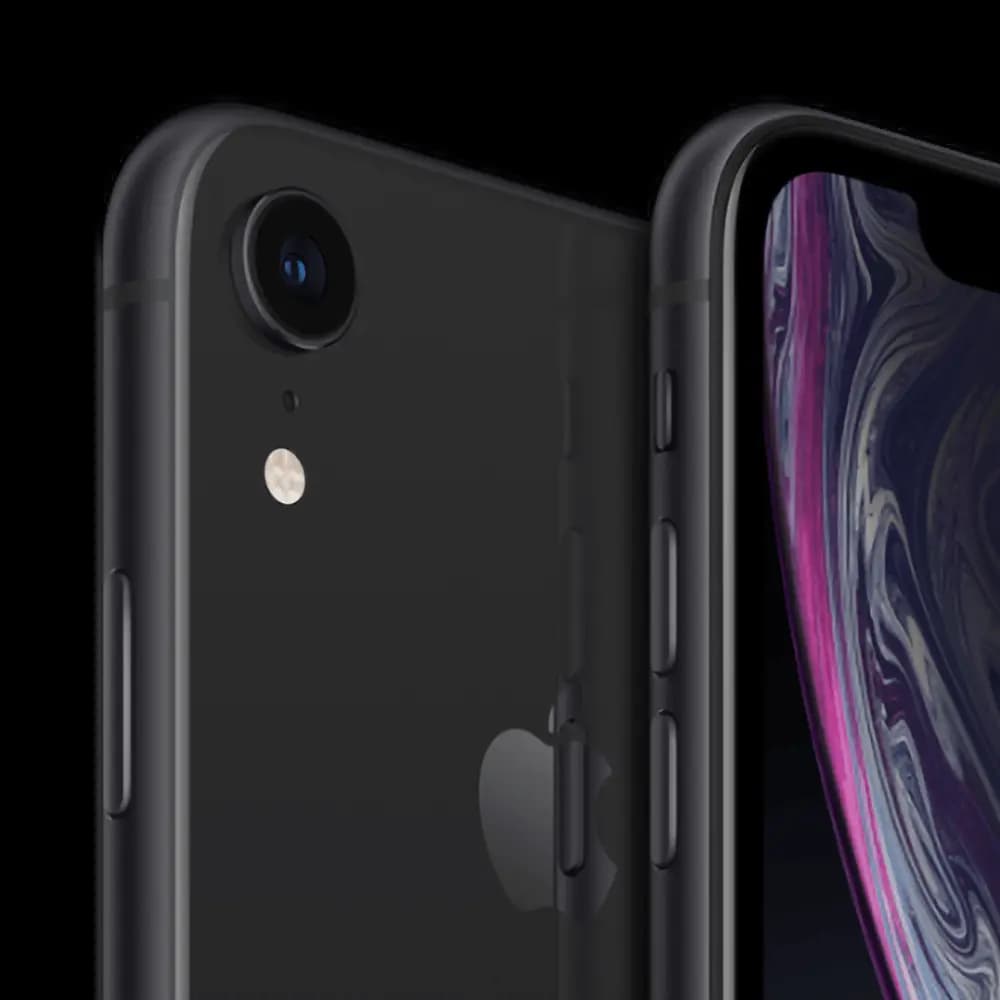 Smartphone occasion iPhone XR 64GB grade C - Noir - Vue 3
