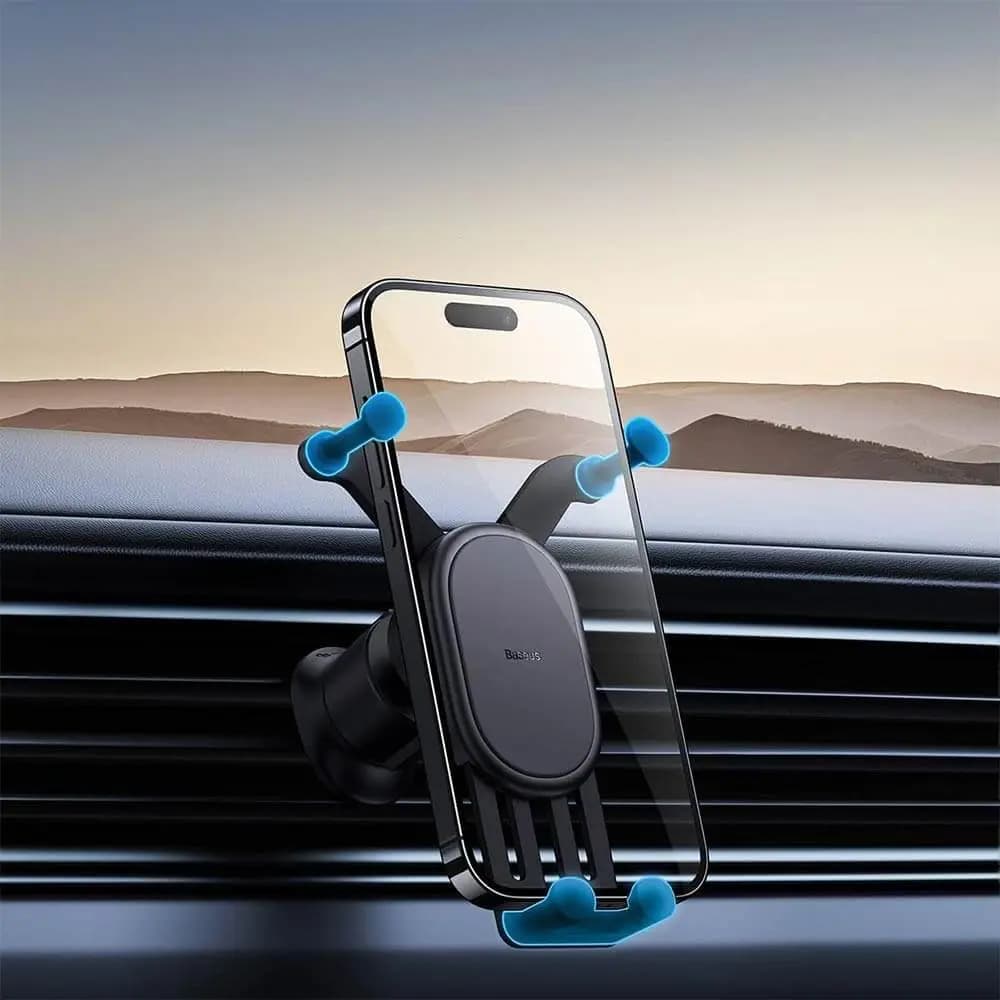 Support Smartphone pour Voiture Baseus BS-CM013 (Grille d'Aération) Noir - Vue 2