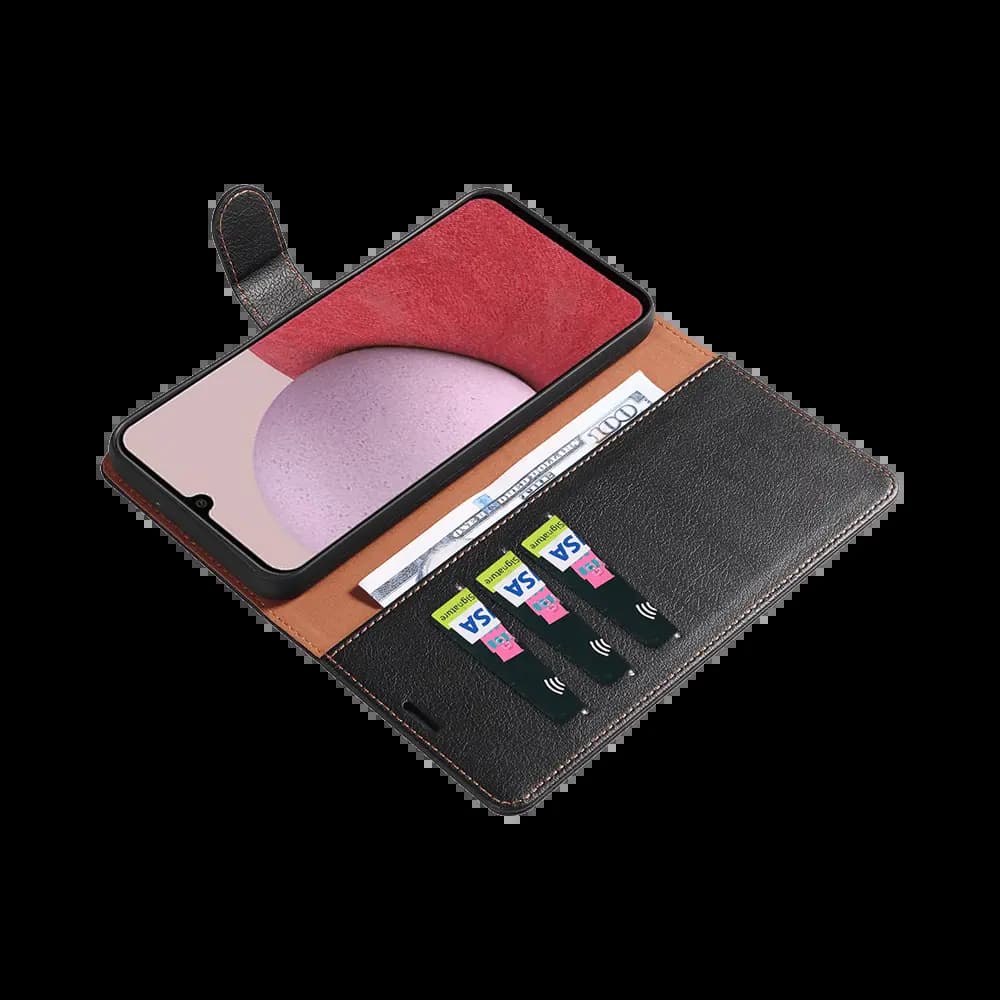 Housse folio anti-RFID Samsung Galaxy A15 – PROTECT IP011 Noir - Vue 3