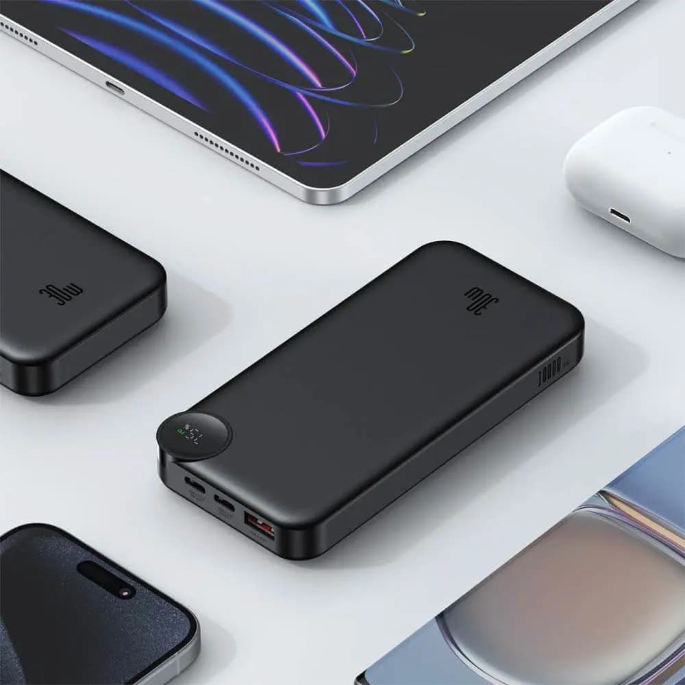 Batterie externe 10000mAh 30W avec écran digital – Mcdodo MC-3850 Noir - Vue 36