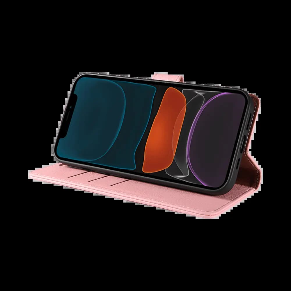 Housse folio anti-RFID iPhone 11 – PROTECT IP011 Rose - Vue 5