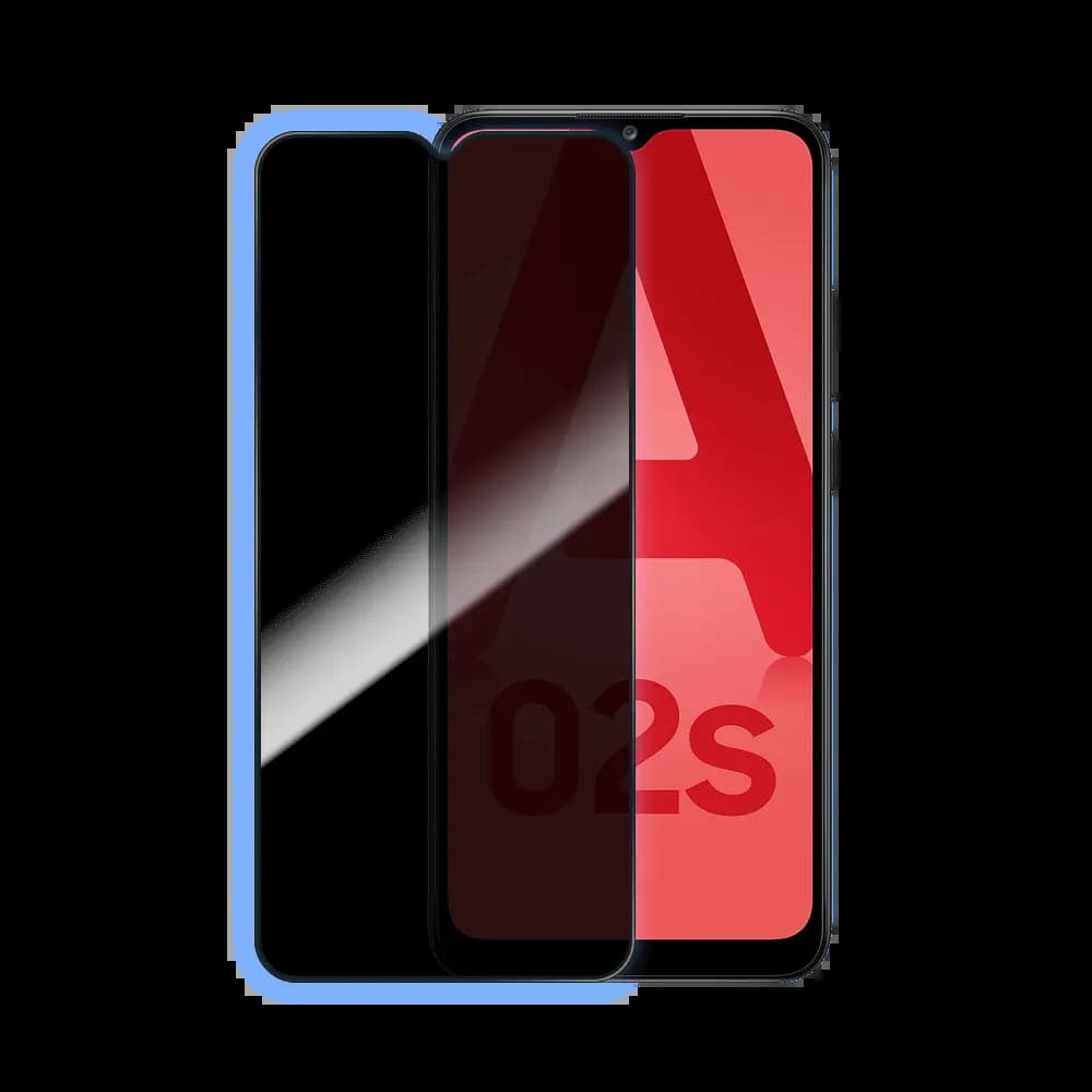 Verre trempé anti-espions 9H – Samsung Galaxy A02s – PROTECT Transparent