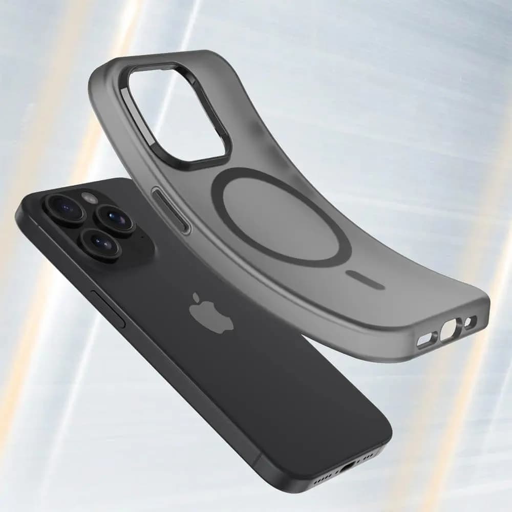 Coque MagSafe bi-matière – iPhone 15 Pro – PROTECT MF-006 Noir - Vue 2