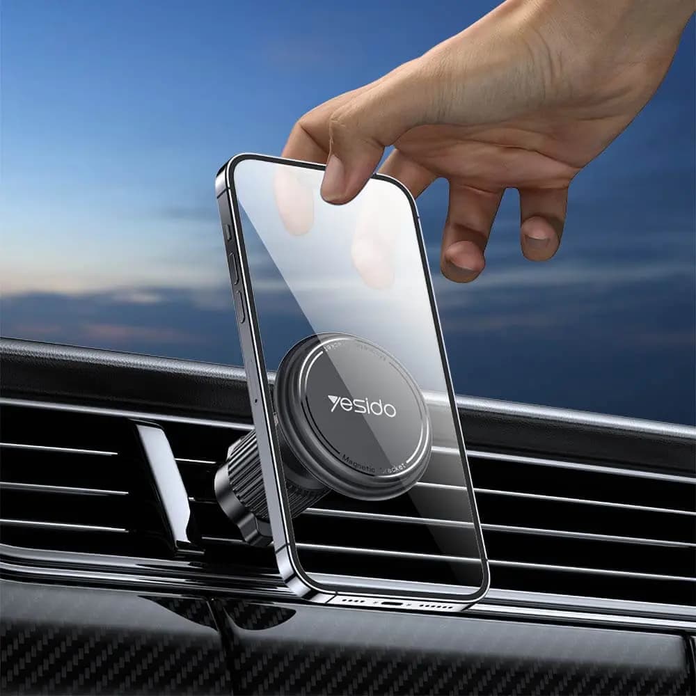 Support smartphone magnétique pour voiture Yesido C252 Noir - Vue 3