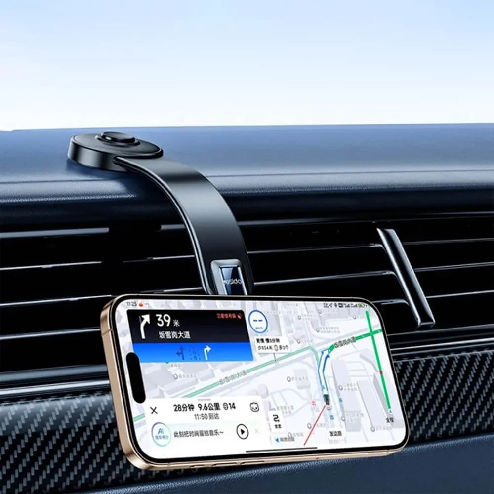 Support smartphone magnétique pour voiture Yesido C217 Noir - Vue 3