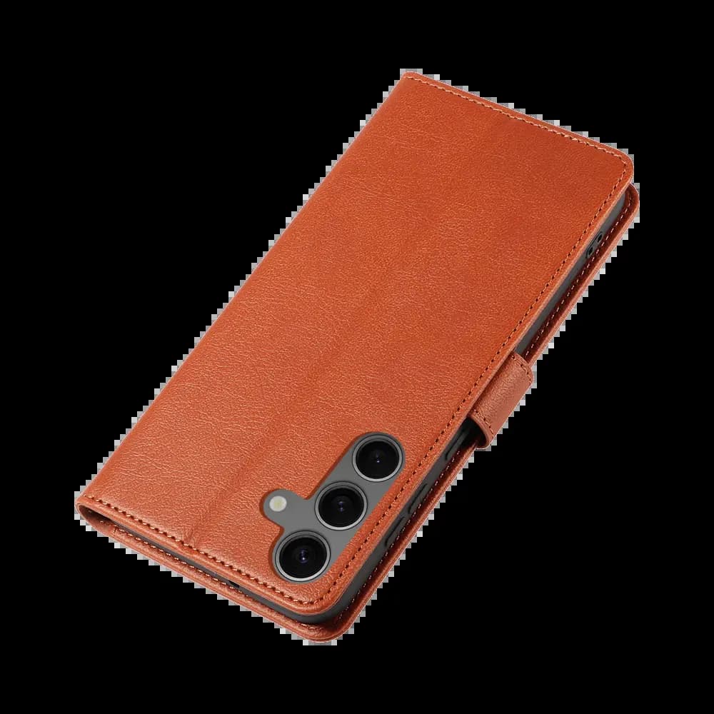 Housse folio anti-RFID Samsung Galaxy S25 – PROTECT IP011 marron - Vue 6