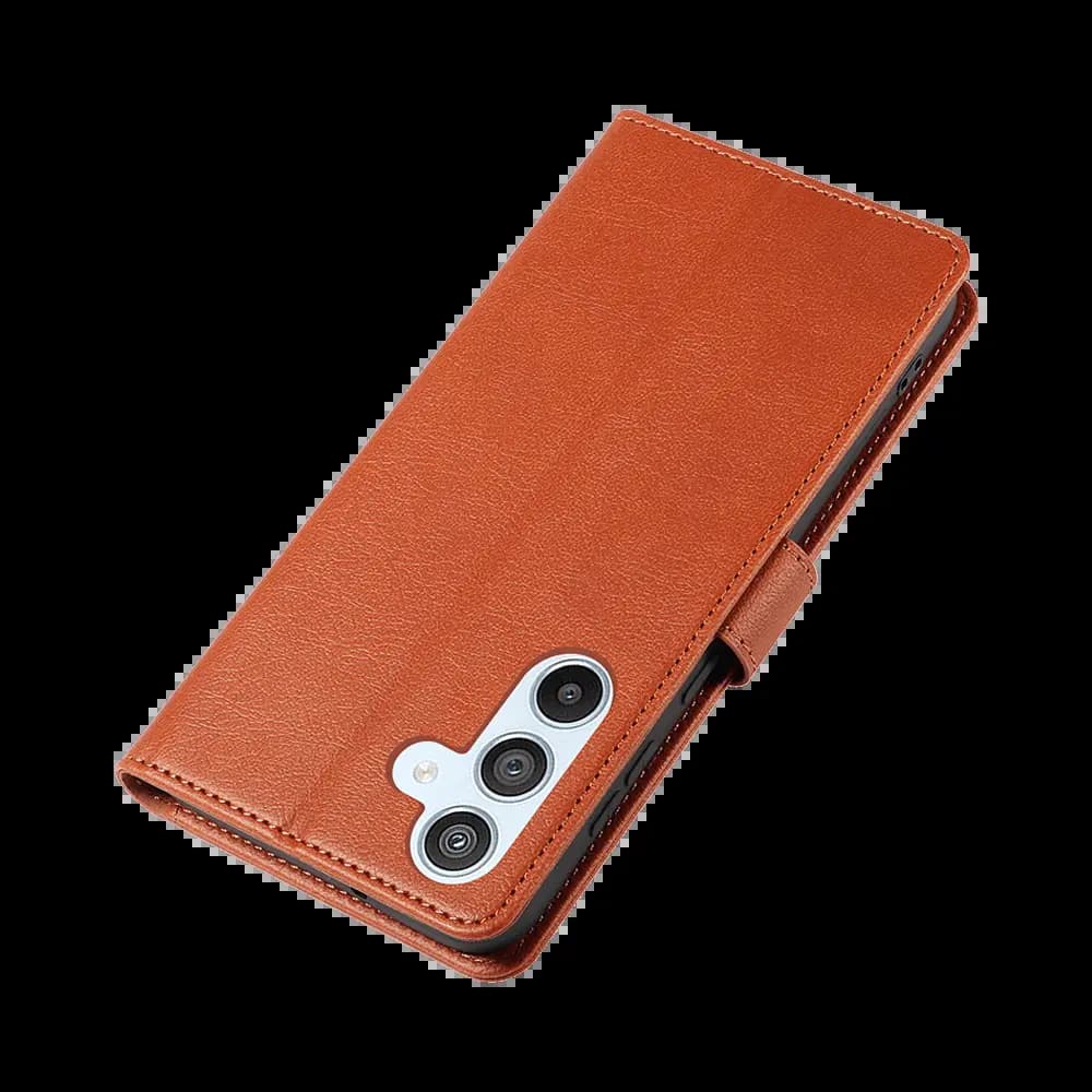 Housse folio anti-RFID Samsung Galaxy A35 5G – PROTECT IP011 Marron - Vue 6