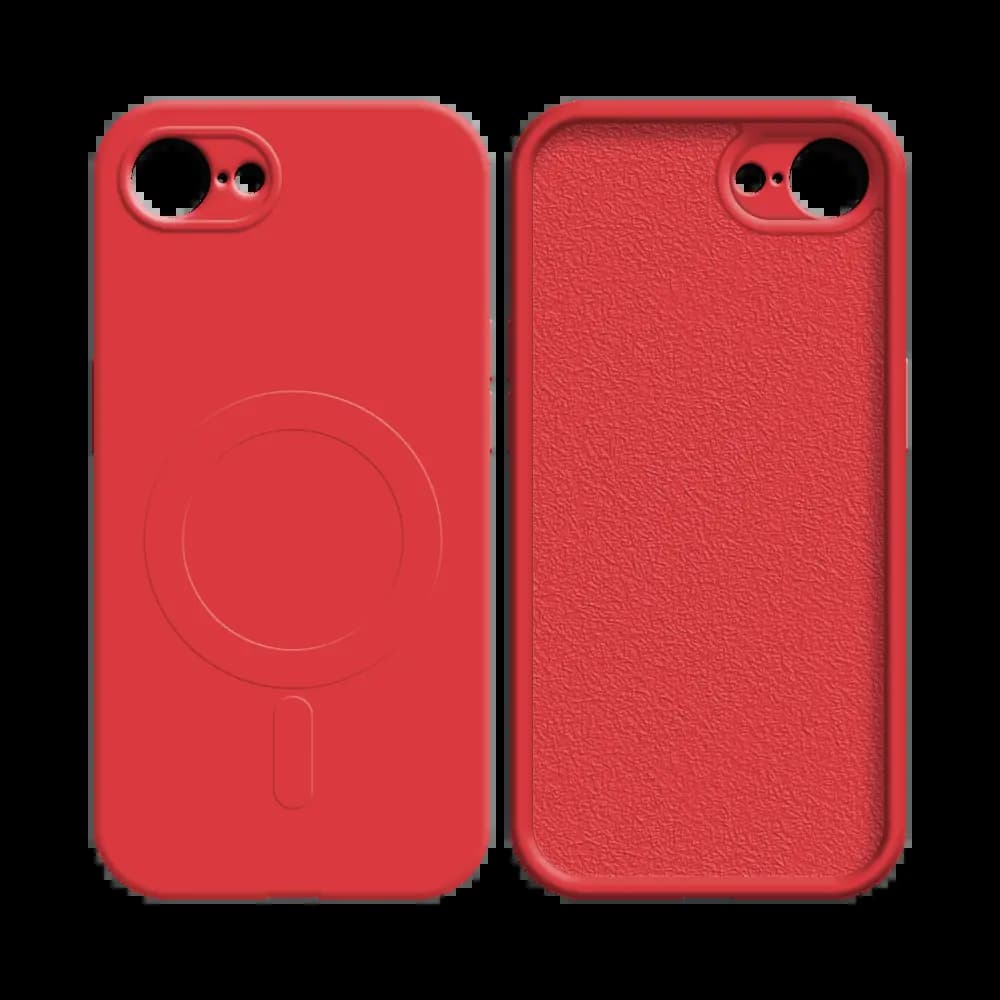 Coque MagSafe iPhone 16e / iPhone 17e antichoc et intérieur flanelle - PROTECT IZ001 Rouge - Vue 2