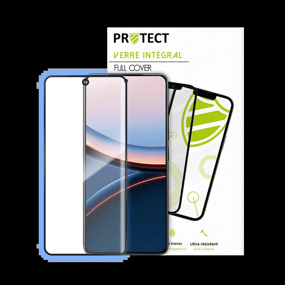 Verre trempé intégral 5D 9H – protection écran Xiaomi Poco F7 Ultra – PROTECT Noir - Vue 2