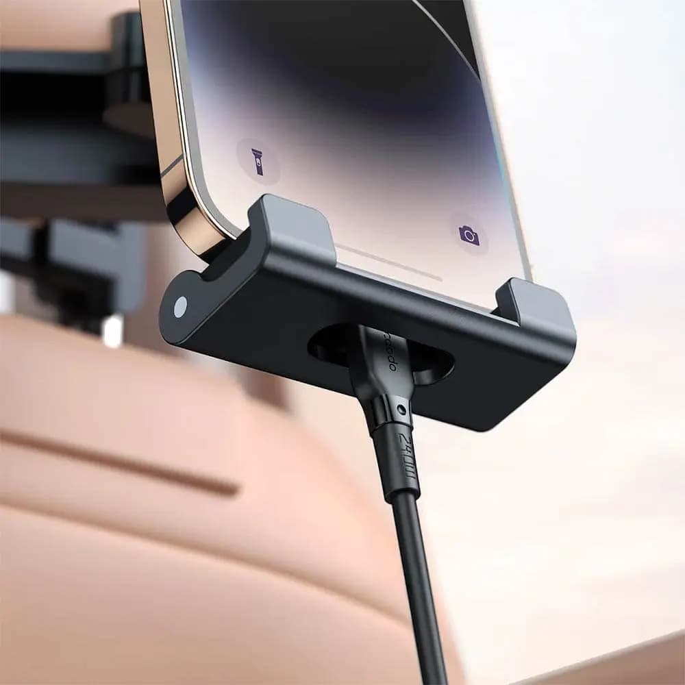 Support Smartphone et Tablette pour Appui-Tête Mcdodo Noir - Vue 3