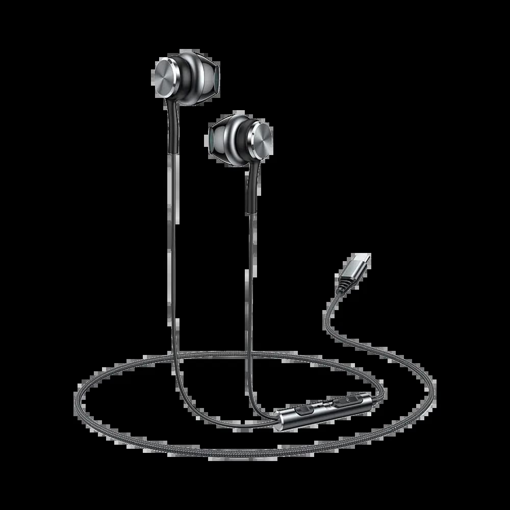 Écouteurs filaires USB-C avec micro & télécommande - Yesido YH41 Noir