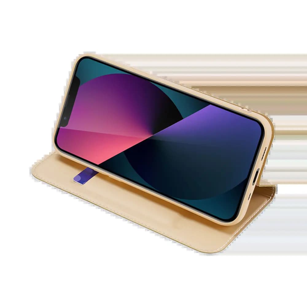 Housse folio Google iPhone 13 mini porte-carte – Dux Ducis Skin Pro Noir - Vue 3