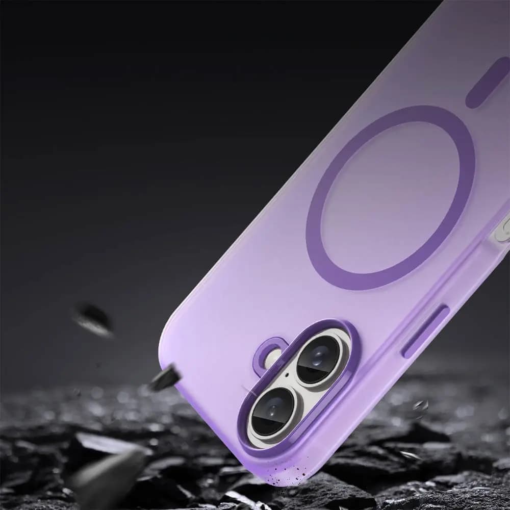 Coque MagSafe bi-matière – iPhone 16 Plus – PROTECT MF-006 Violet Foncé - Vue 4