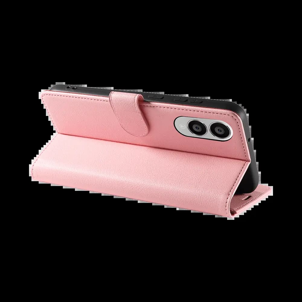 Housse folio anti-RFID Samsung Galaxy S25 Edge – PROTECT IP011 Rose - Vue 2