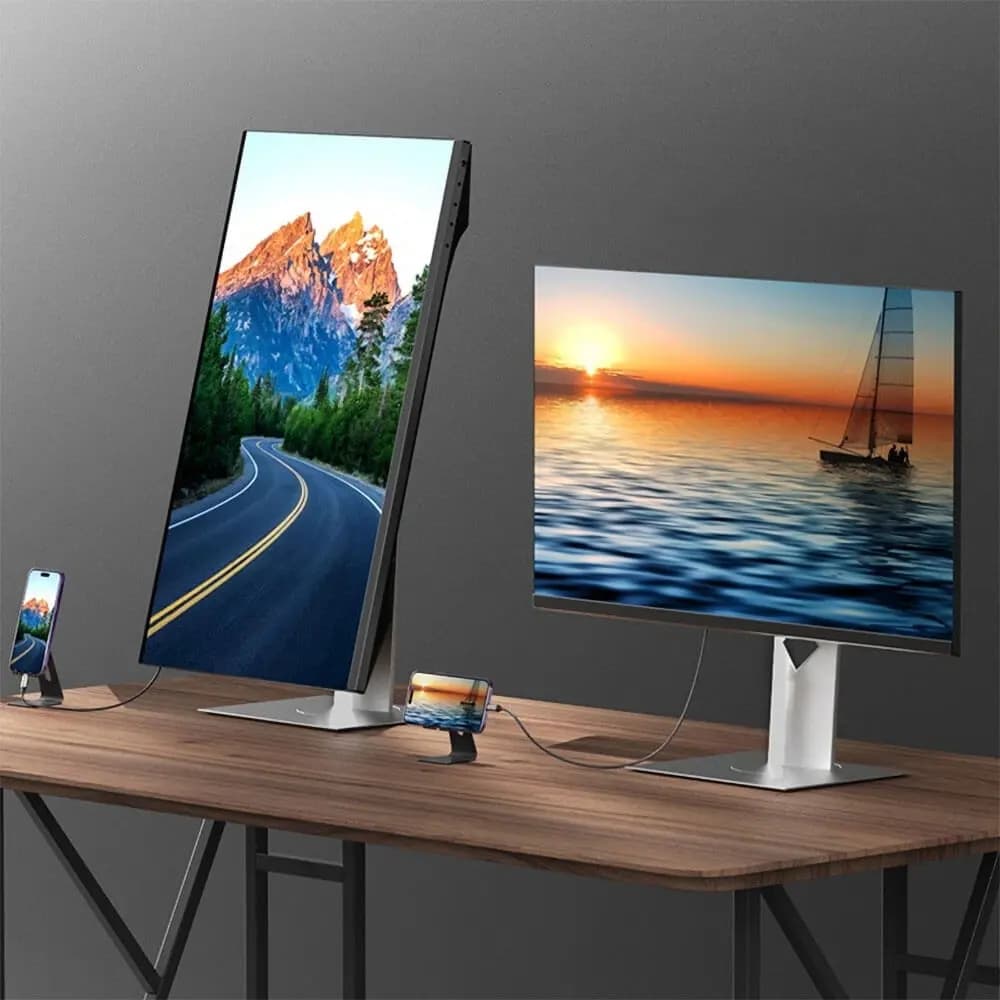 Adaptateur Lightning vers HDMI Full HD 1080p (2m) - Yesido HM13 Gold - Vue 2