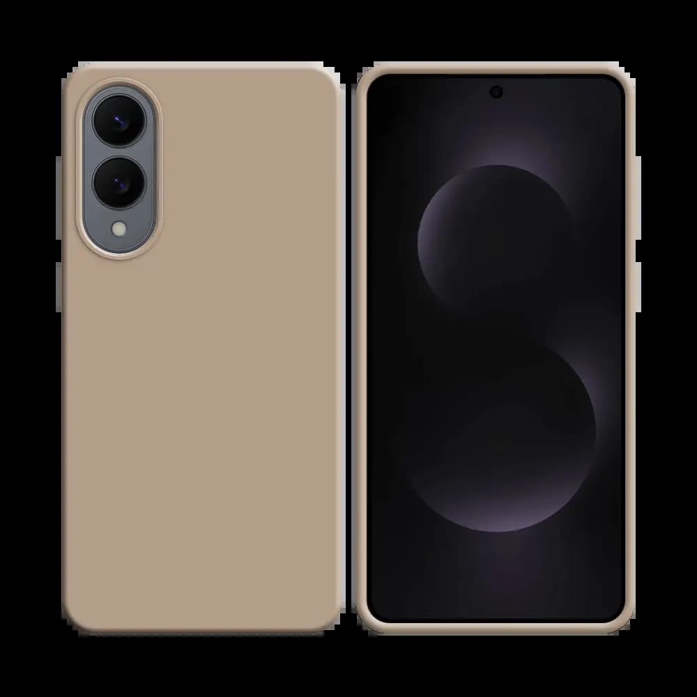 Coque silicone Samsung Galaxy S25 Edge - Rose Gold