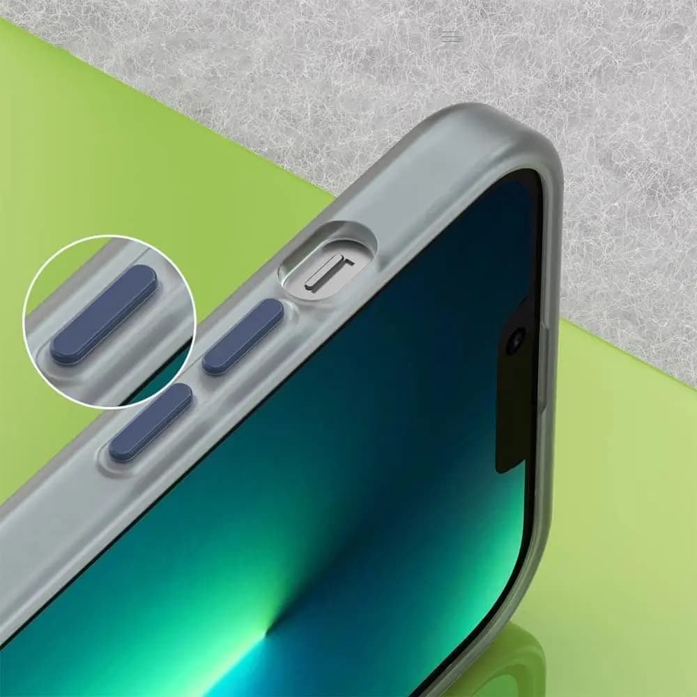 Coque MagSafe bi-matière – iPhone 13 Pro – PROTECT MF-006 Bleu Marine - Vue 3