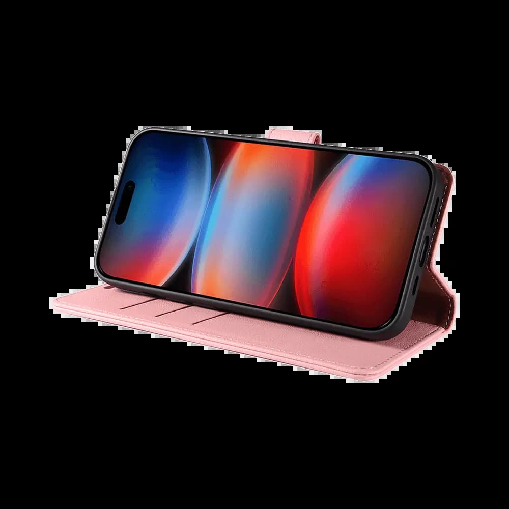Housse folio anti-RFID iPhone 17 Pro Max – PROTECT IP011 Rose - Vue 5