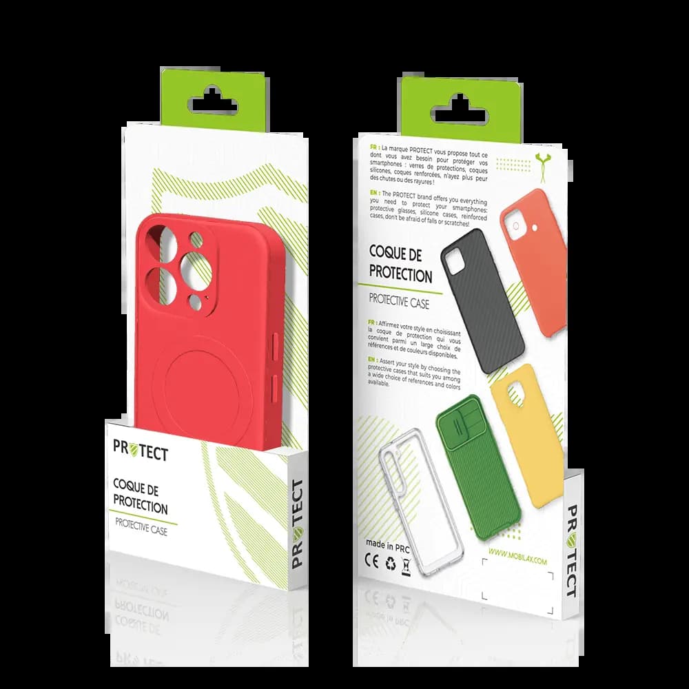 Coque de Protection PROTECT pour Apple iPhone 13 Pro MagSafe Rouge - Vue 3
