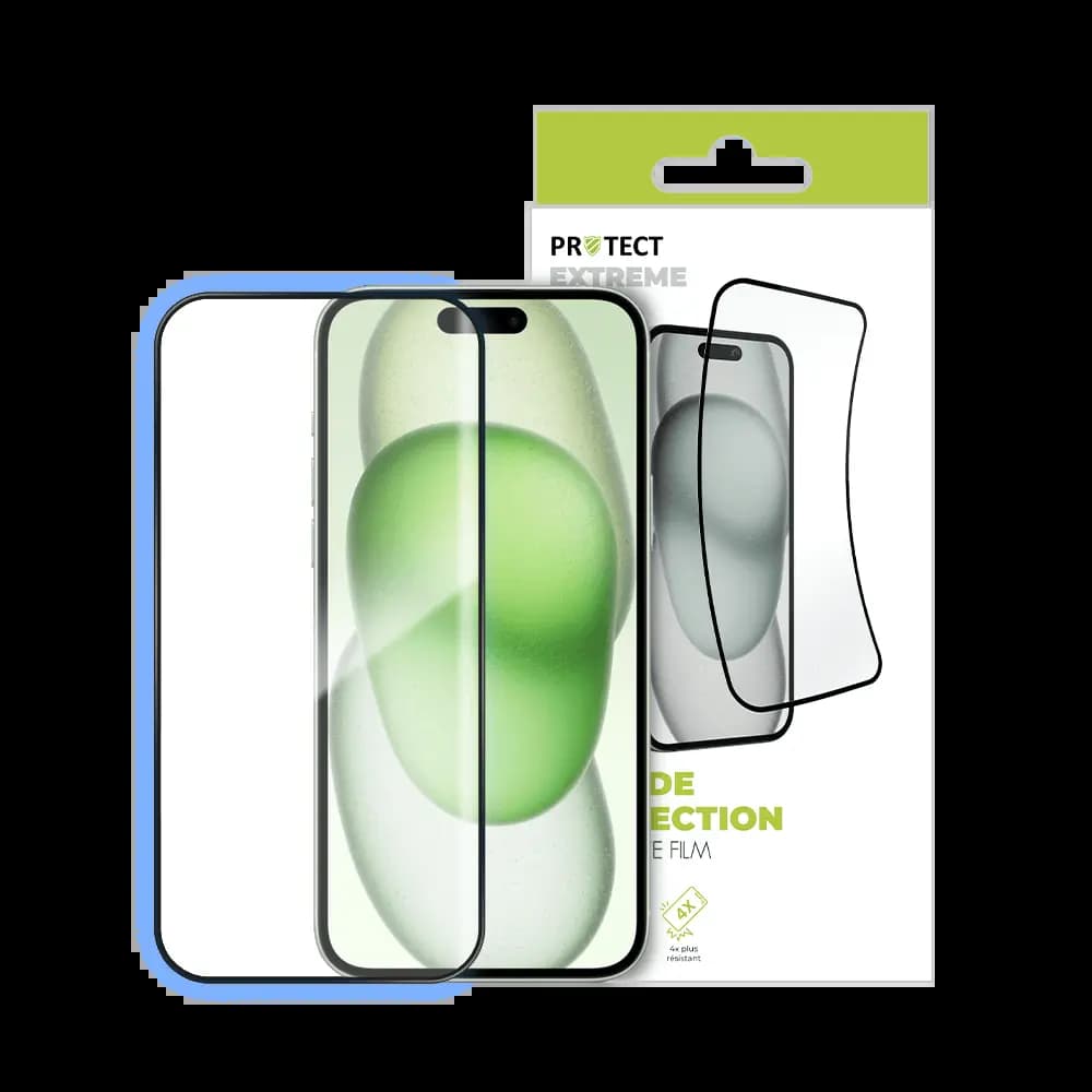 Film de protection extrême 7H – Apple iPhone 15 Plus – PROTECT Transparent - Vue 3