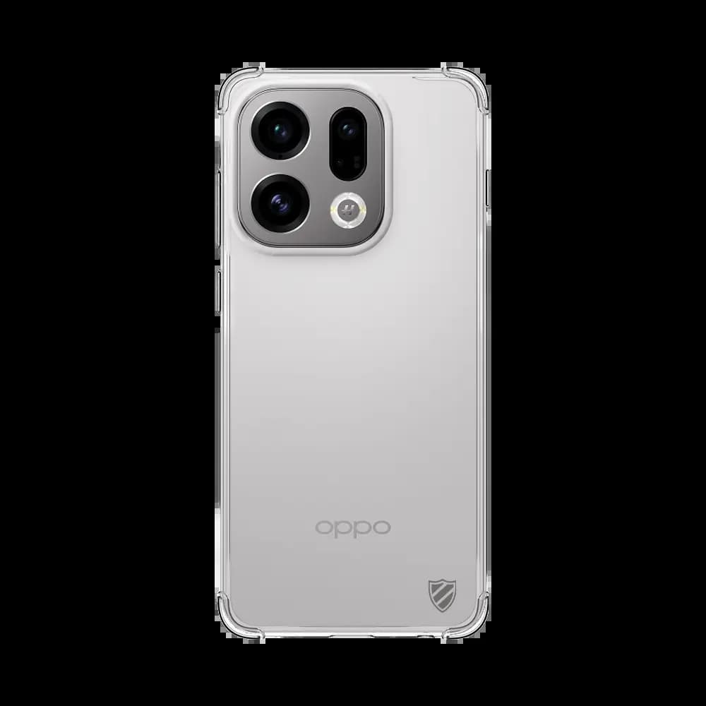 Coque antichoc renforcée silicone OPPO Find X9 PROTECT - Transparent - Vue 2