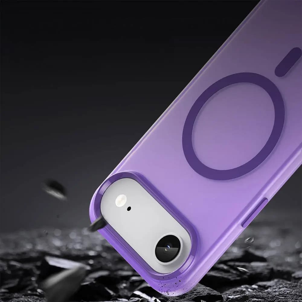 Coque MagSafe bi-matière – iPhone Air – PROTECT MF-006 Violet Foncé - Vue 4