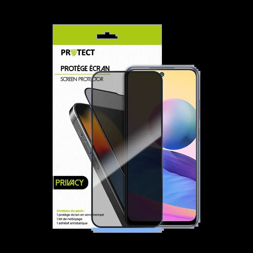 Verre trempé anti-espions 9H – Xiaomi Redmi Note 10 5G – PROTECT Transparent - Vue 2