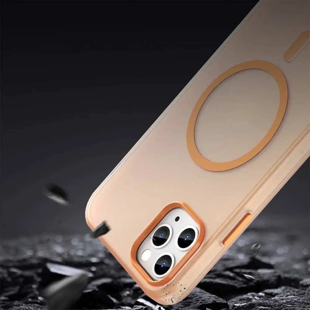 Coque MagSafe bi-matière –  iPhone 11 Pro – PROTECT MF-006 Orange - Vue 4