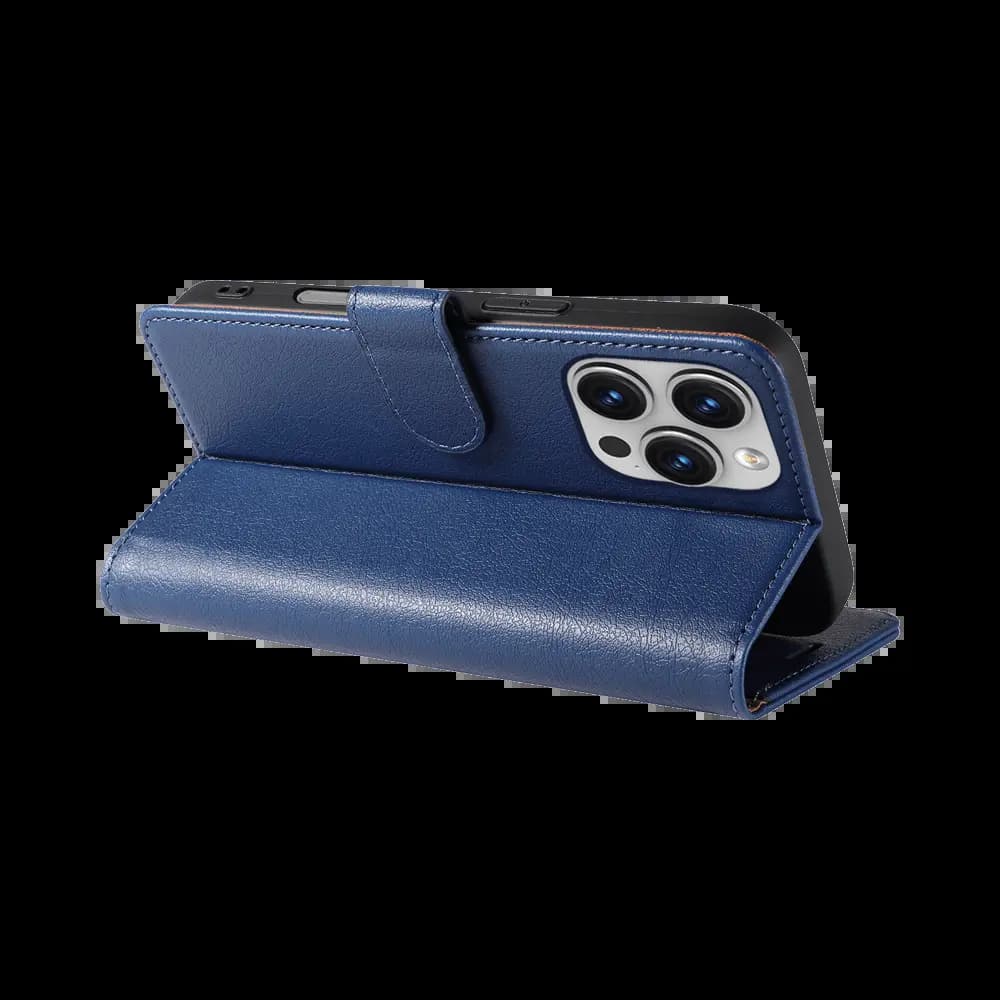 Housse folio anti-RFID iPhone 16 Pro Max – PROTECT IP011 Bleu Marine - Vue 2