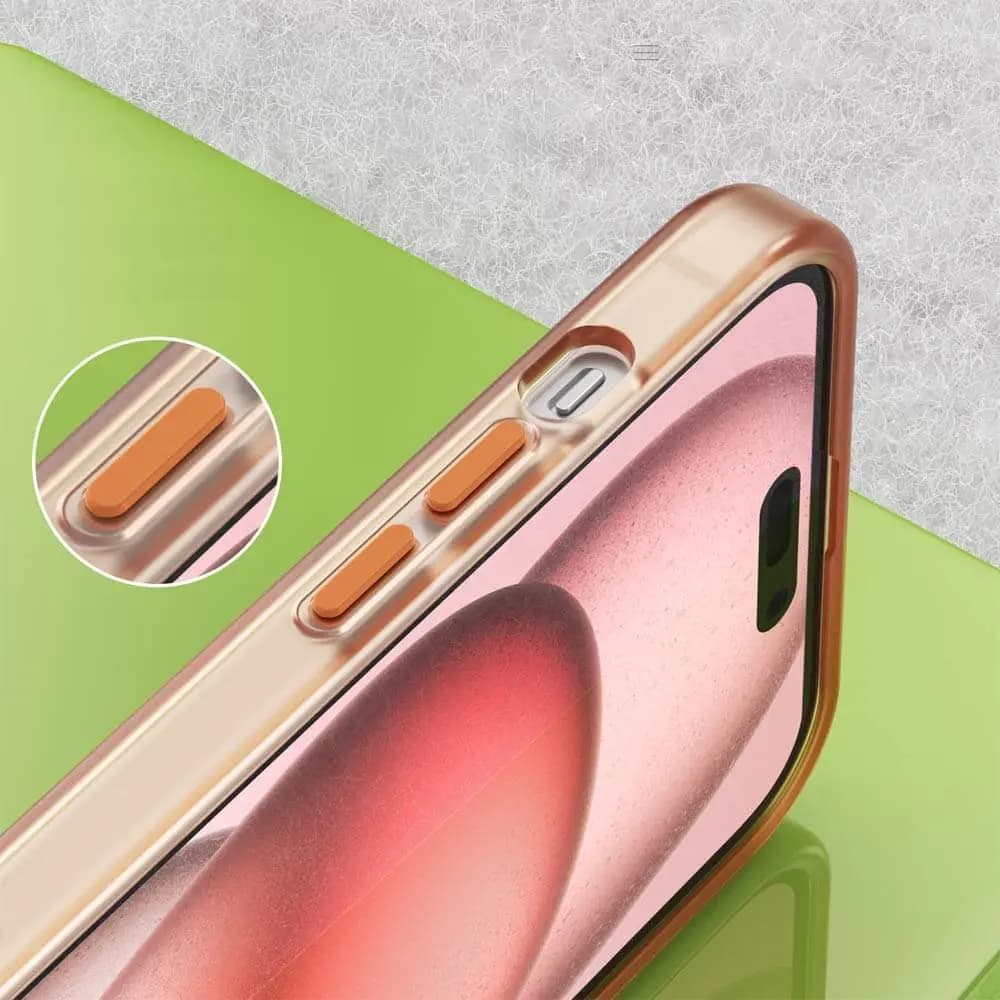 Coque MagSafe bi-matière –  iPhone 15 Plus – PROTECT MF-006 Orange - Vue 3
