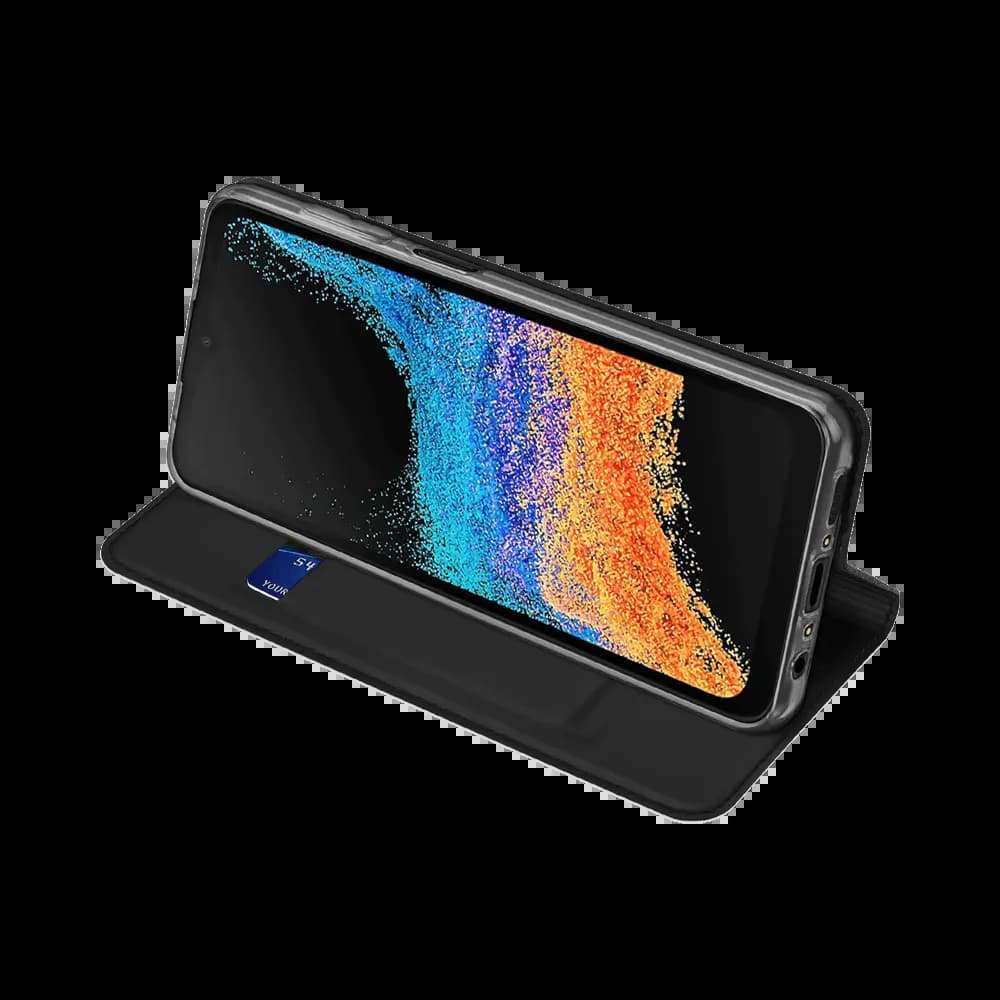 Housse folio Samsung Galaxy Xcover 7 Pro porte-carte – Dux Ducis Skin Pro Noir - Vue 4