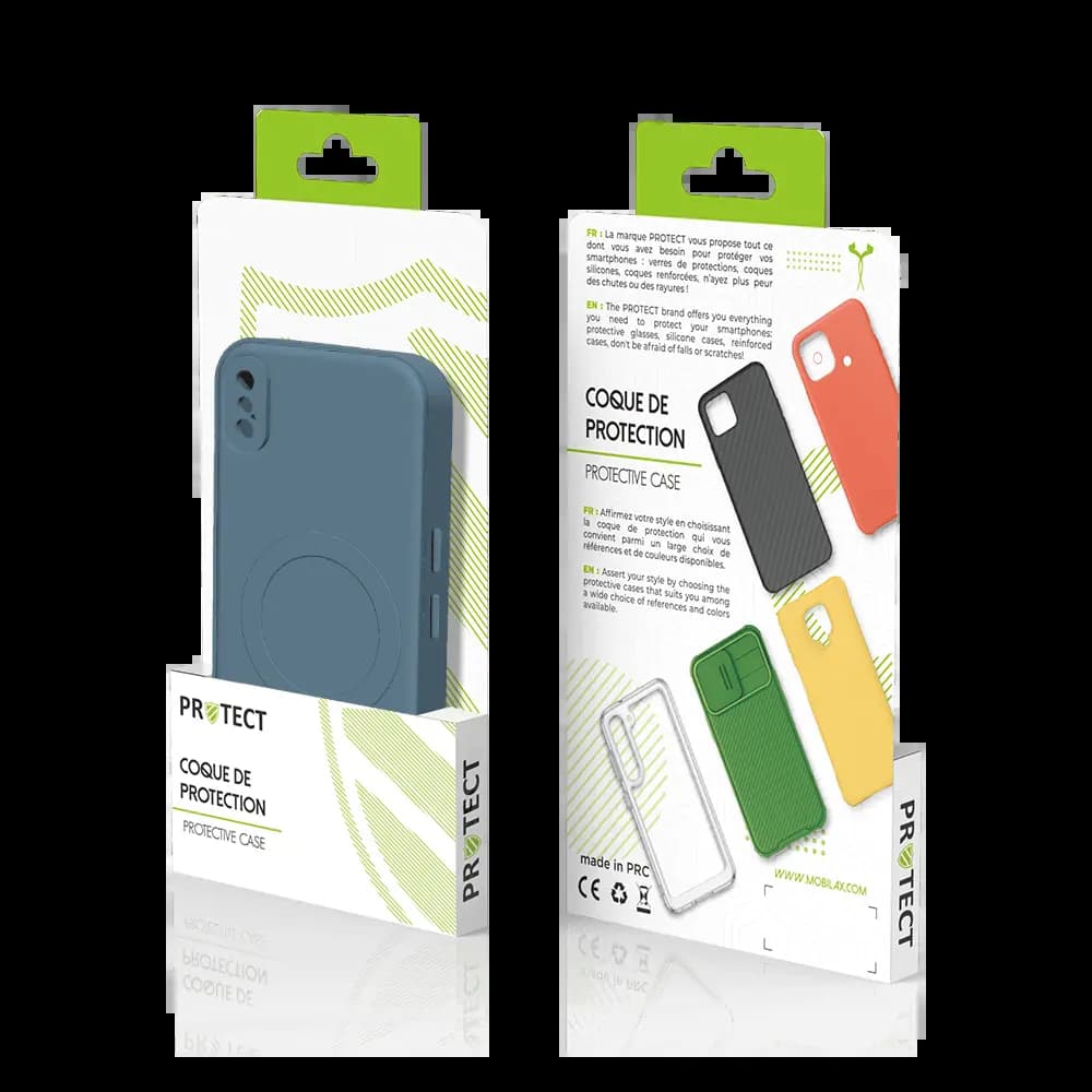 Coque de Protection PROTECT pour Apple iPhone X & iPhone XS MagSafe Bleu - Vue 3