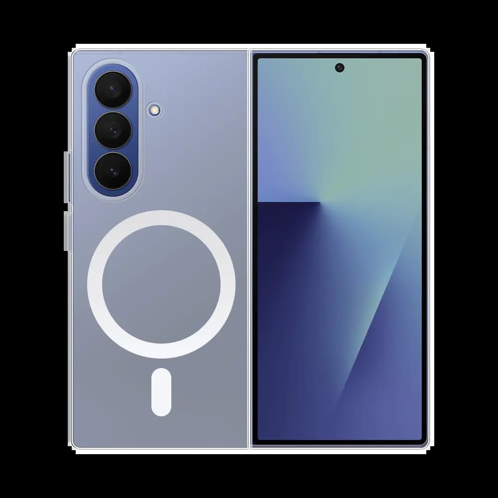 Coque transparente silicone MagSafe – Samsung Galaxy Z Fold 7 5G  - Vue 2