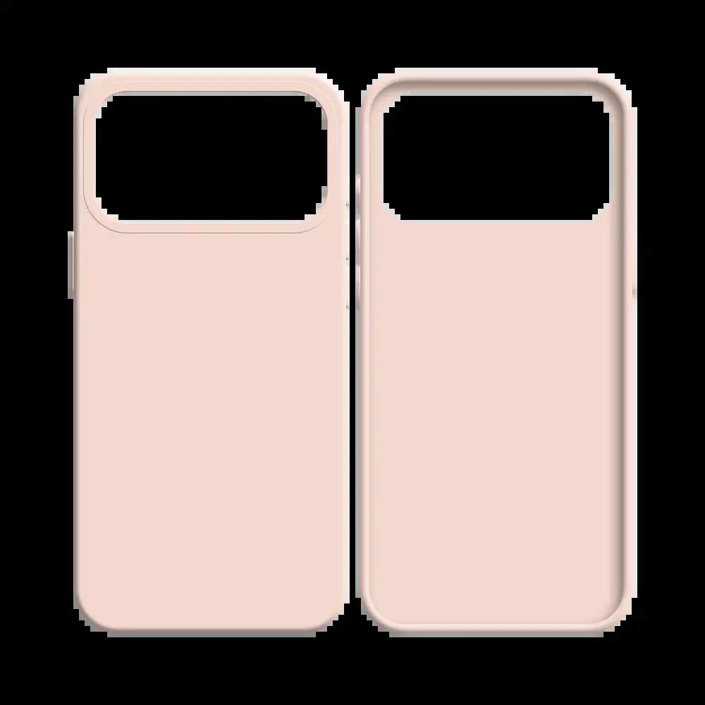 Coque silicone iPhone 17 Pro - Rose Gold - Vue 2