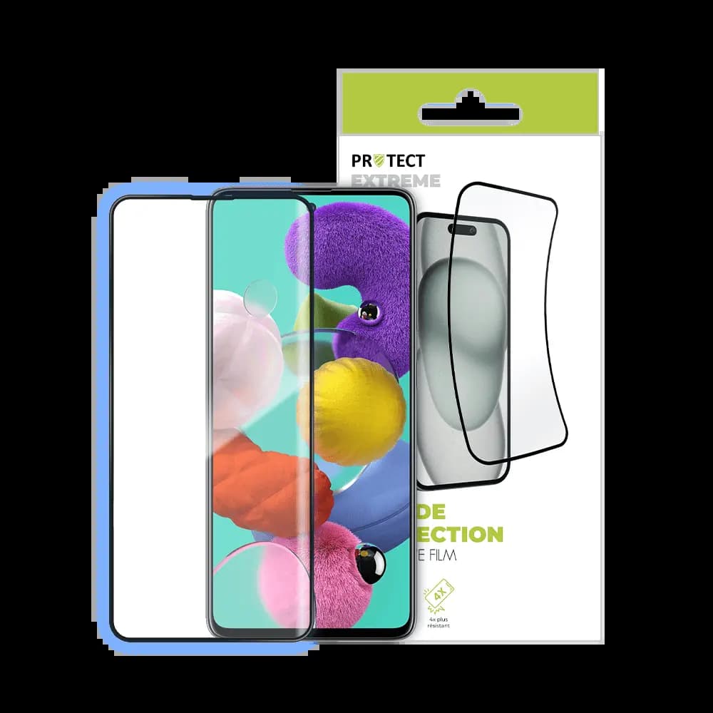 Film de protection extrême 7H – compatible Samsung Galaxy A51 / A51 5G – PROTECT Transparent - Vue 3